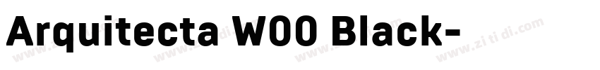 Arquitecta W00 Black字体转换